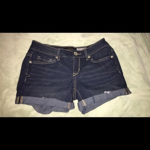 Aeropostale Denim Midi Shorts